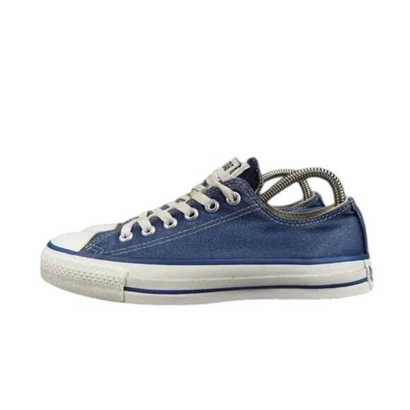 Converse Shoes Made In USA Mens 5.5 Sneaker All Star Canvas Vintage Lace Up Blue - Picture 8 of 15